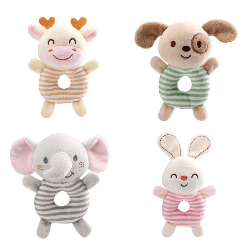 Plush Animal Ring Rattle