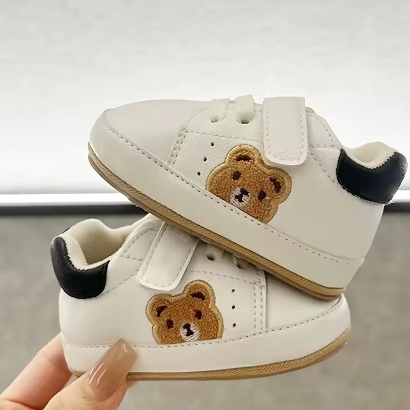 Bear Print Baby First Walker Trainers