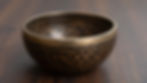 Tibetan singing bowl at a wellness studio