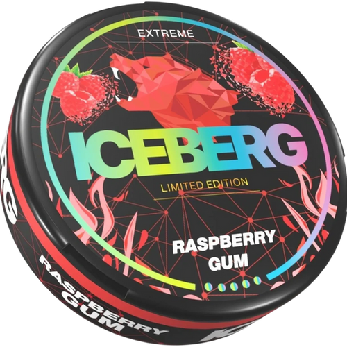 Iceberg Extreme Raspberry Gum - 130mg | THE SNUS LIFE