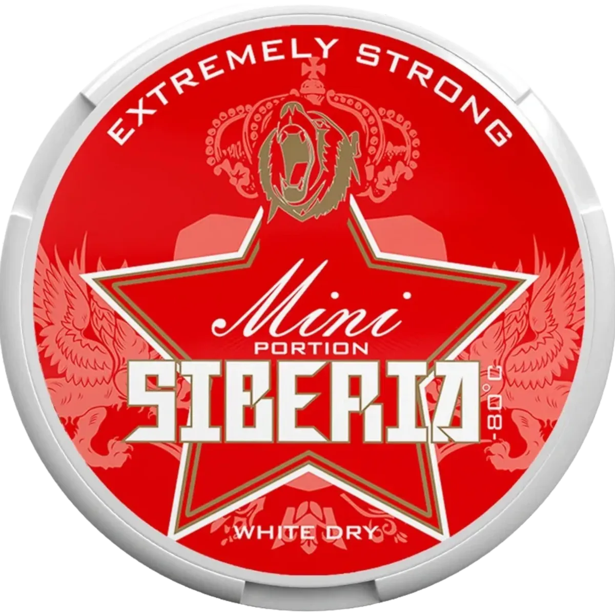 Siberia Extremely Strong White Dry Portion Mini - 43mg | THE SNUS LIFE