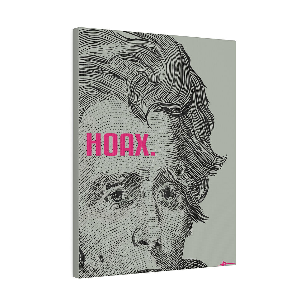 ‘It’s a Hoax’ Canvas Wrapped Print