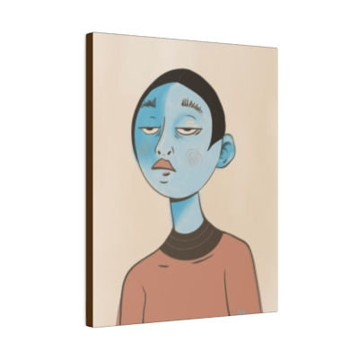 ‘Bored of being Blue’ Canvas Wrapped Print
