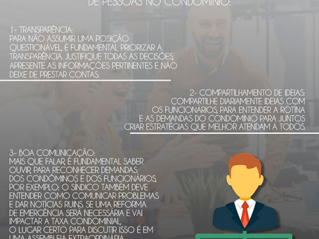 3 fatores importantes para manter uma boa gestão de pessoas no condomínio: