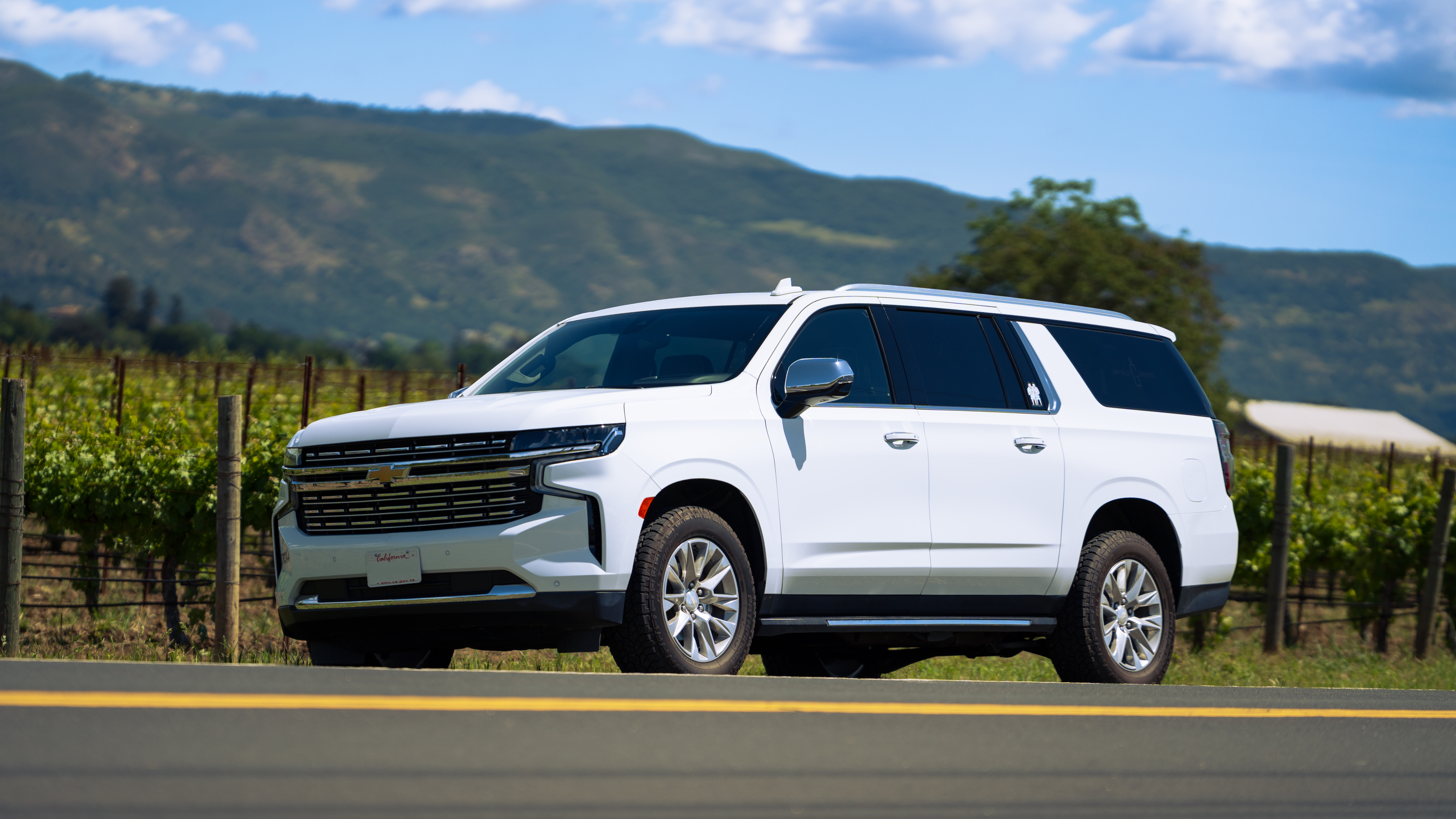 White Chevrolet Suburban