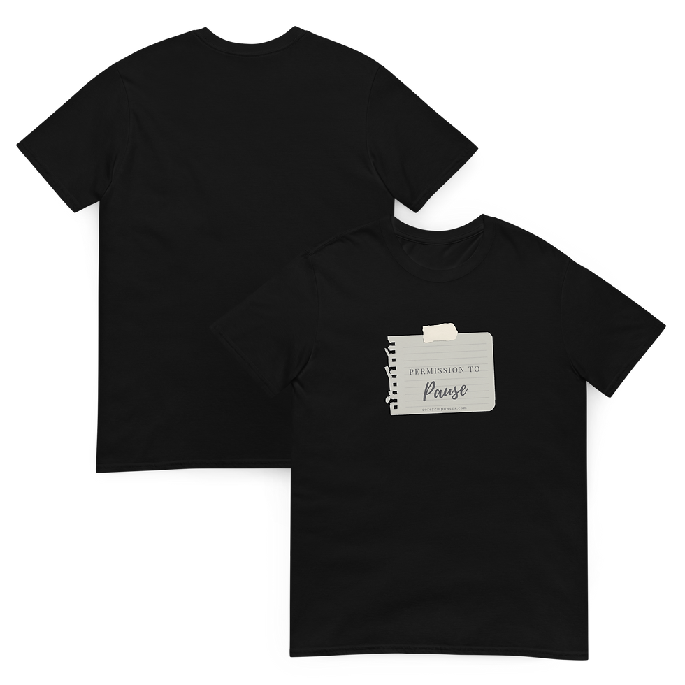 Permission to Pause Short-Sleeve Unisex T-Shirt