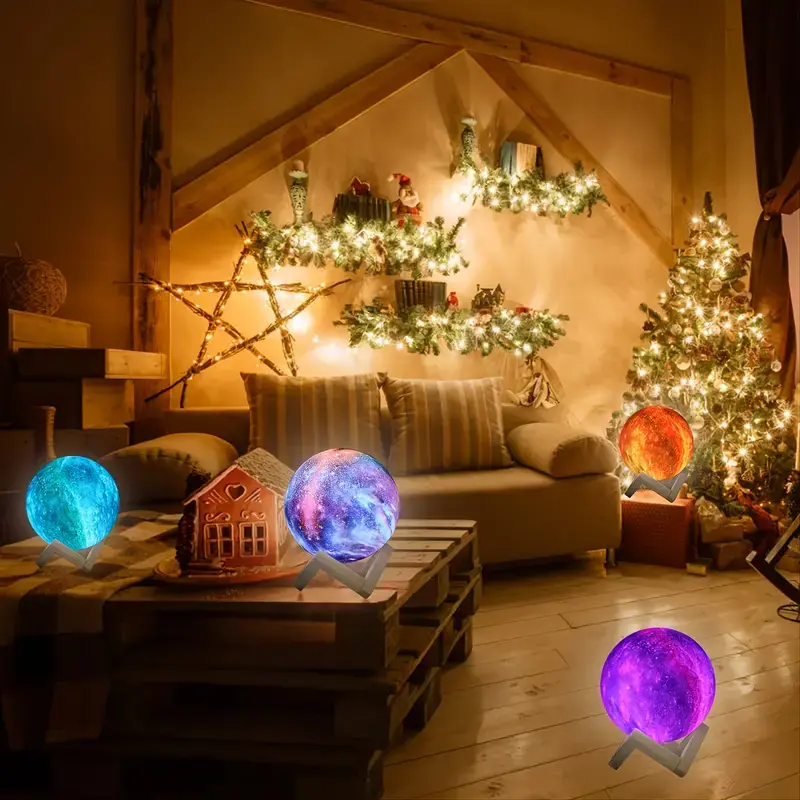 Thumbnail: 16-Color Lunar Glow Night Lamp