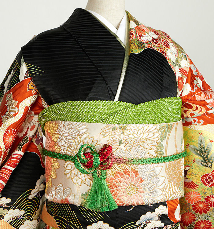 サムネイル： Furisode N.º EA-3849 – Talla L
