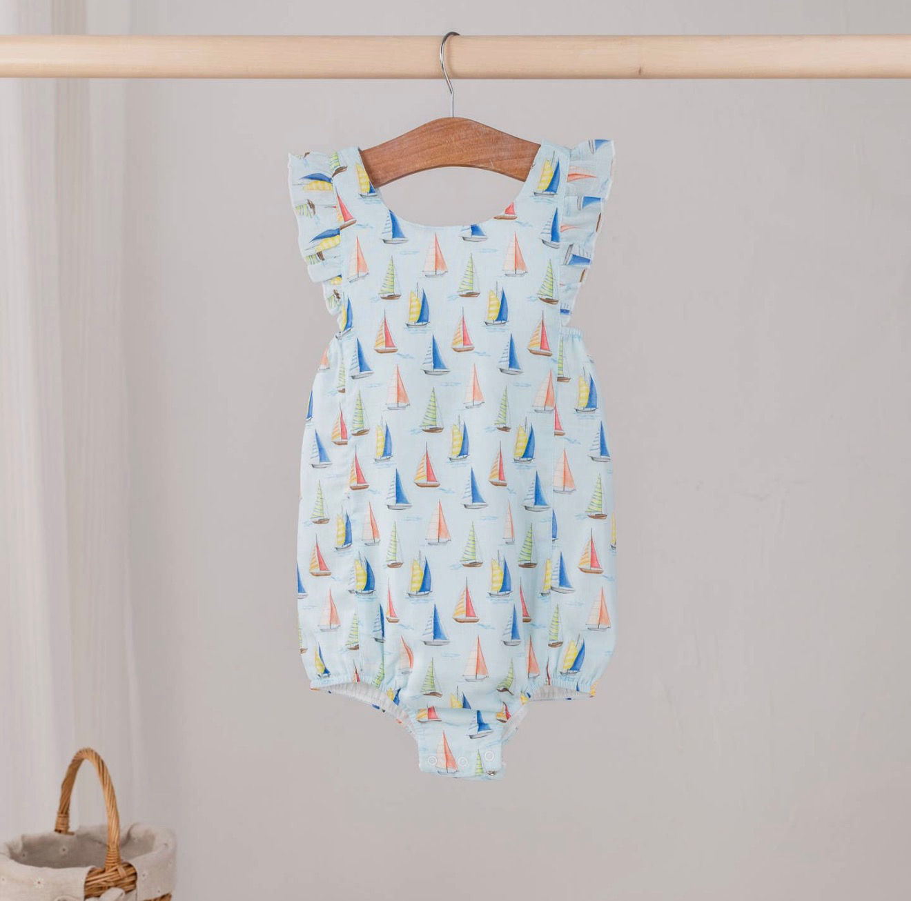 Sea You Soon Organic Muslin Bubble Rompet