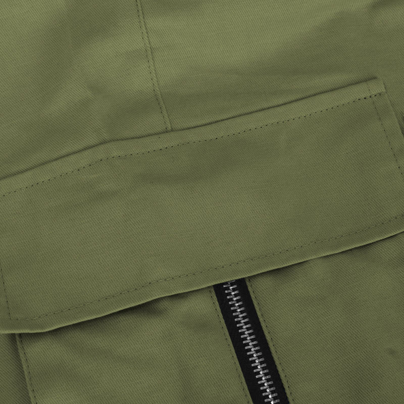 Thumbnail: Men's Polyester Woven Cargo Pants Multi Pocket Straight Leg Drawstring Waist Out