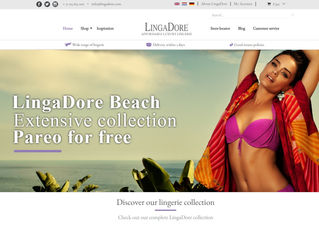 LingaDore launches their new website with a complete new webstore. The new website displays a new lo