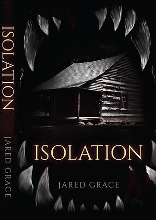 Isolation paperback cover spooky cabin
