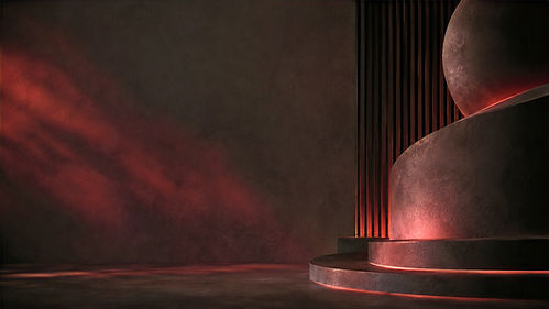 Red Haze inspired abstract image