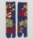 japanese tabi socks, floral design