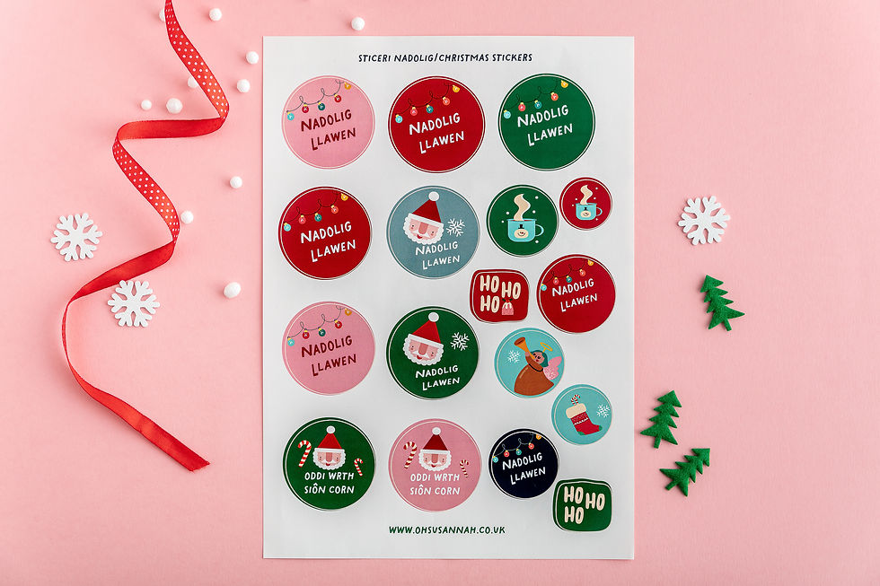 welsh sticker sheet