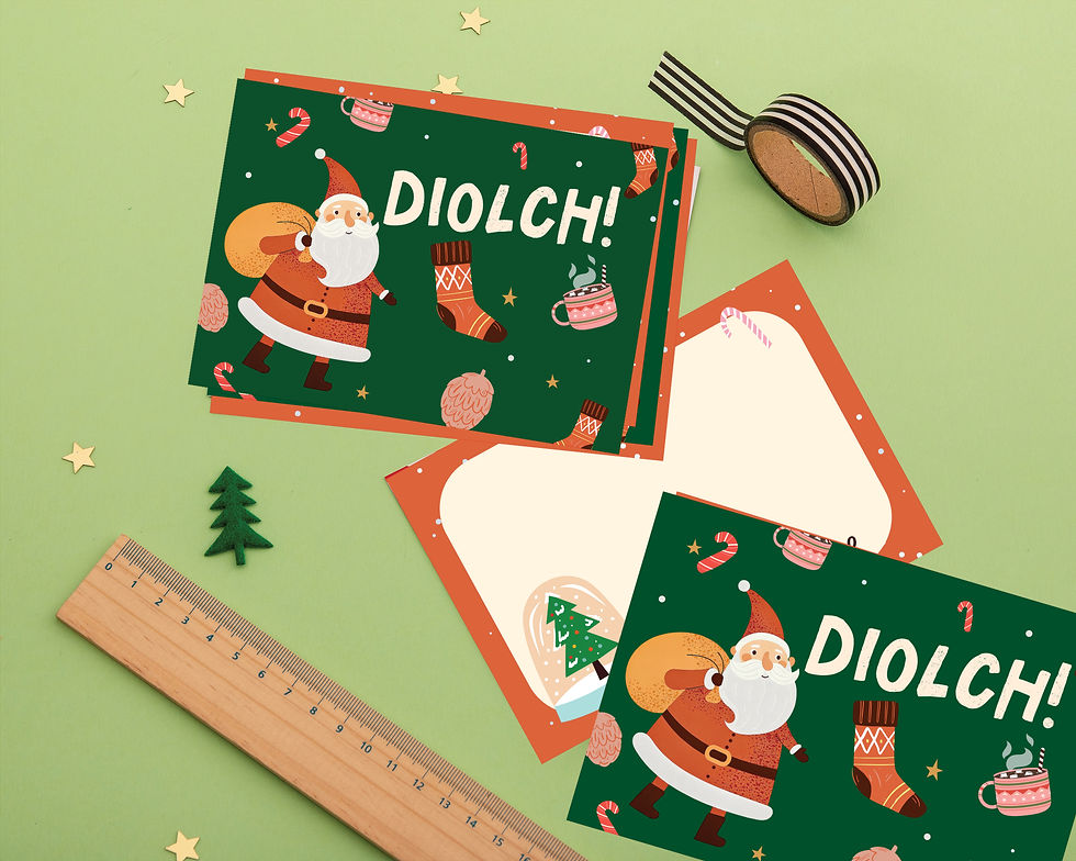 welsh christmas postcards