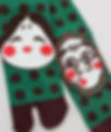 cute okame tabi socks