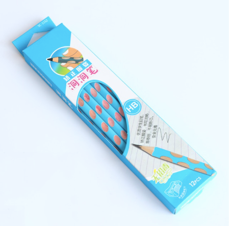 Thumbnail: Set of 12 HB Handwriting Pencils Kawaii Design, Learning Pencils