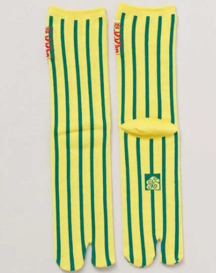 mens stripey tabi socks