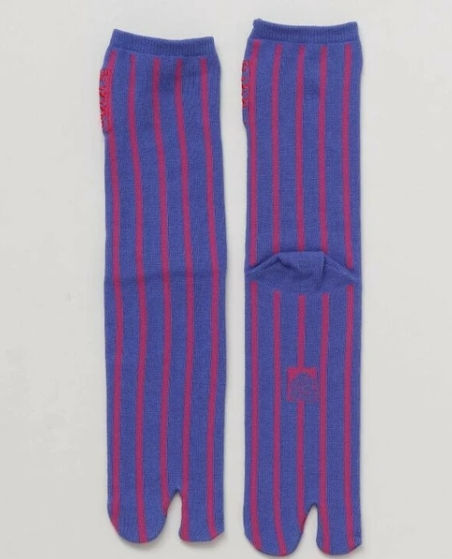 men's tabi socks purple stripe