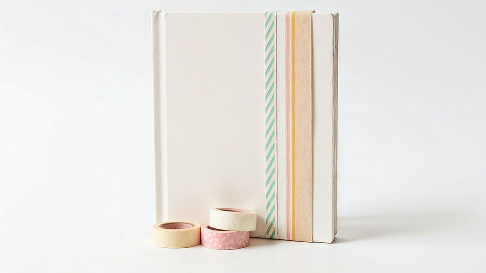 add washi tape to personalise your stationery