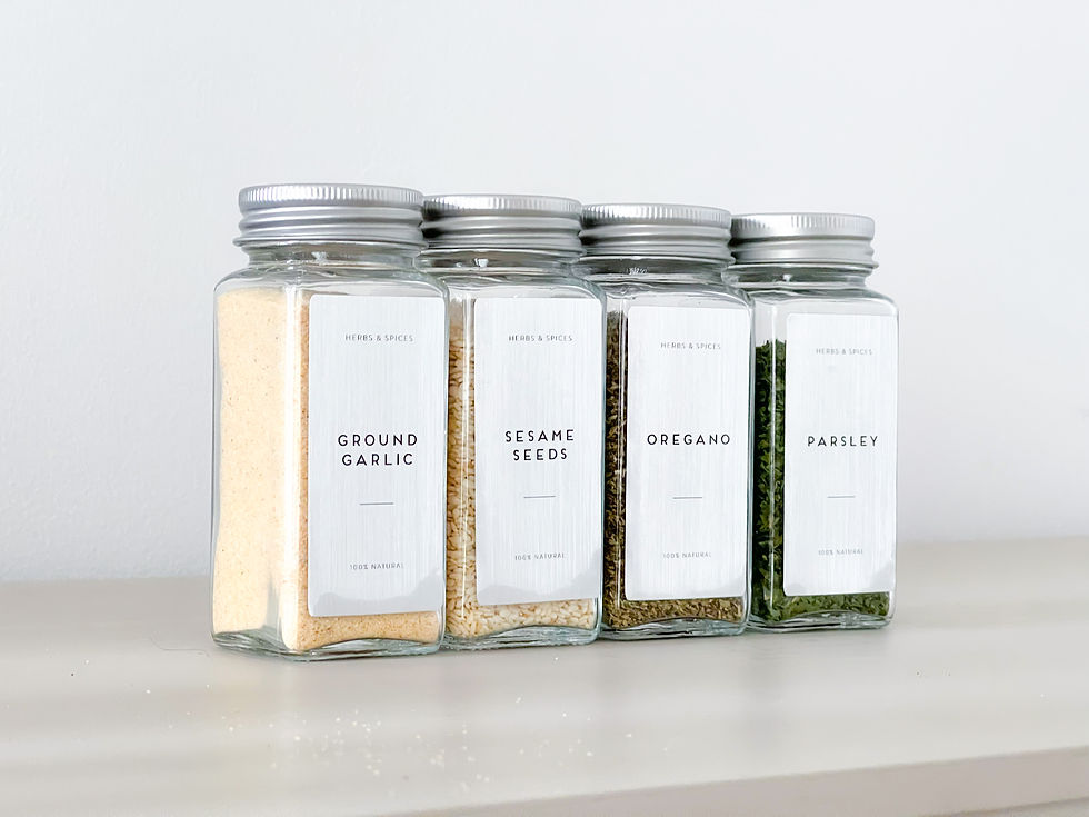 Thumbnail: Silver Waterproof Pantry Labels -  Collection 1 - Fully Customisable