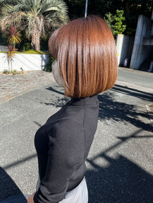 鈴木美紀スタイリスト 似合わせカット+プレミアムトリートメント施術例 大人のミニボブ