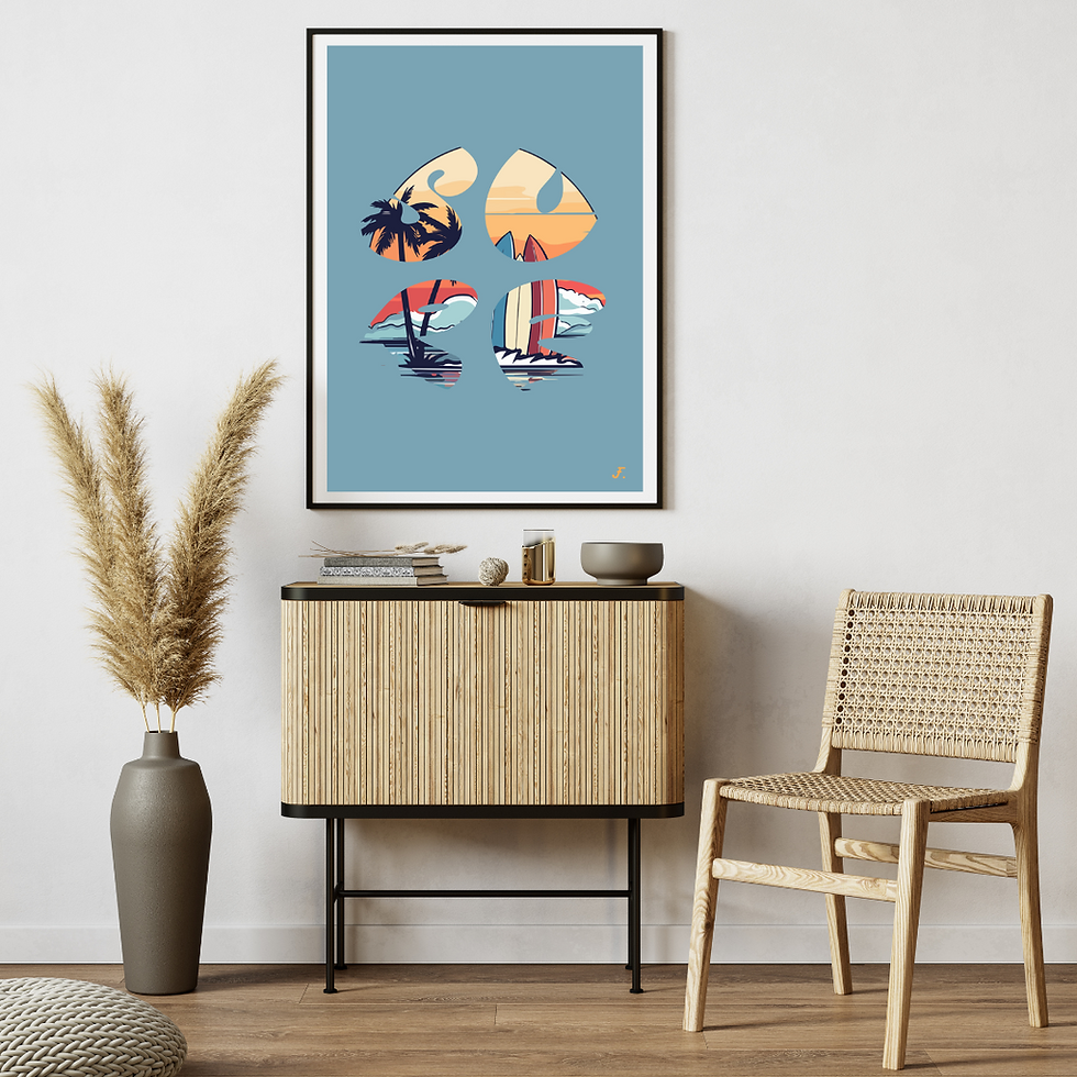 Summer Vibe - Surf view Mock up