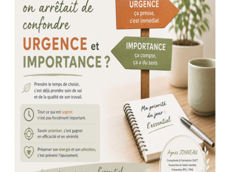 Et si, cette rentrée, on arrêtait de confondre urgence et importance ?