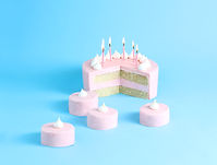Pink Birthday Cake
