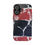 Thumbnail: Phone case with red and black marble design, Red & Black Marble Stripe Phone Case | Mexican Tile Style.