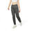 Thumbnail: Person wearing a white crop top and dark gray premium fleece joggers with text on the upper left leg.