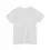 Thumbnail: A plain white T-shirt is displayed against a white background, showing the back side with short sleeves.