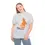 Thumbnail: Woman wearing a white shirt; Happy Thanksgiving and I'm stuffed graphic.