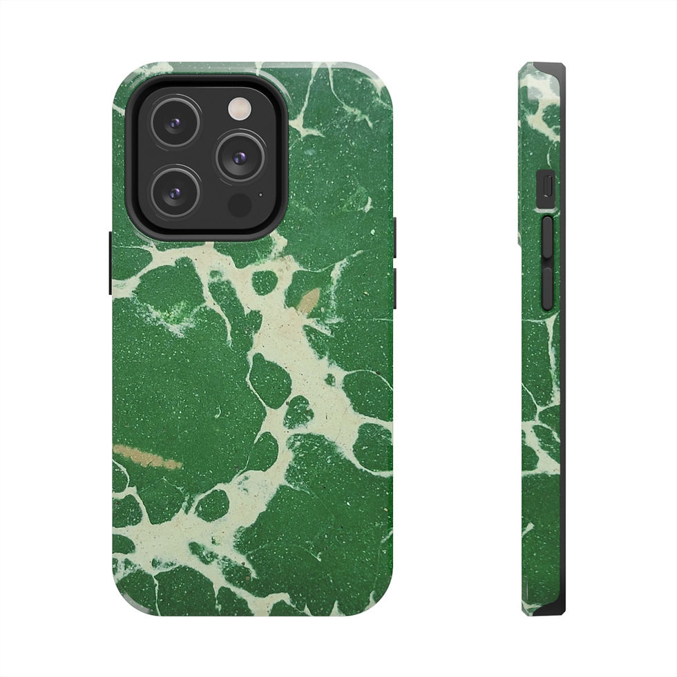 Green marbled phone case Green & White Cracked Marble Effect Phone Case | Mexican Tile Style Collection. Closer Lives.