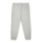 Thumbnail: Back view of grey heather Adidas fleece joggers.