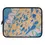 Thumbnail: Laptop sleeve with abstract pattern, blue and gold swirls design, background.