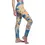 Thumbnail: Woman in blue and tan leggings. Teal & Cream Marble Pattern | Mexican Tile Style.