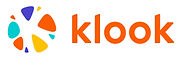 The Klook logo features an abstract, colorful circular design with orange, blue, yellow, and purple shapes, followed by the word "klook" in lowercase orange letters.