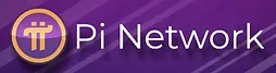 Pi Network logo on purple gradient background.