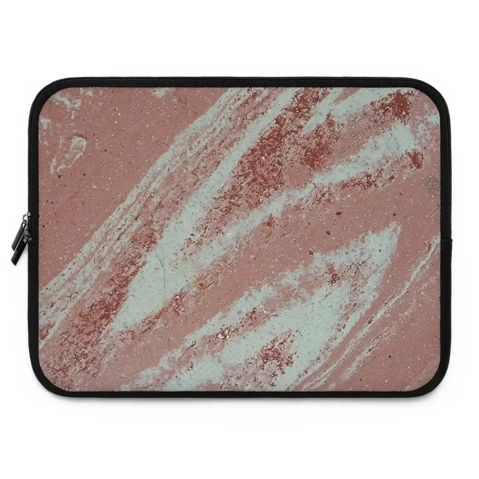 Thumbnail: 15" brushed pink marble laptop case from the Mexican Tile Style collection.