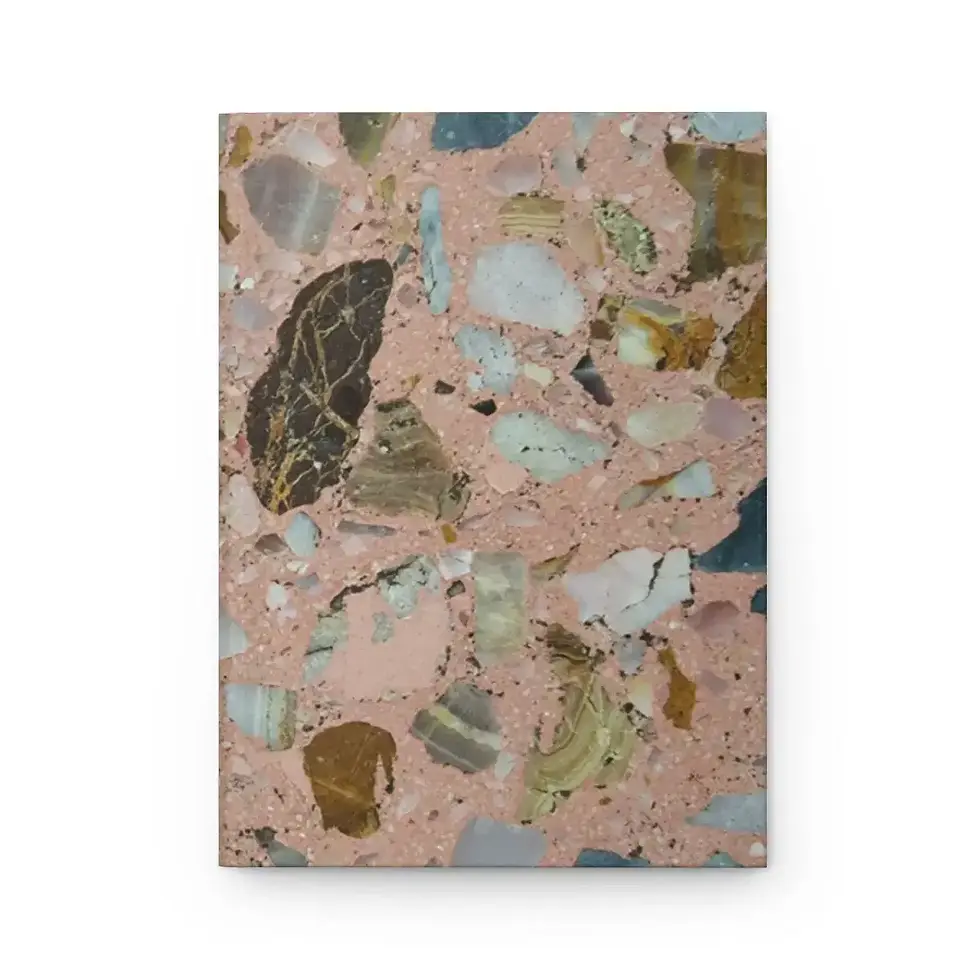 Thumbnail: Front view of crystal rock pattern Mexican Tile Style hardcover journal.