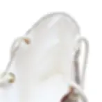 Thumbnail: A close-up of a white bag with gold eyelets and white rope handles, set against a plain background.