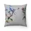 Thumbnail: Abstract art printed on white pillow, colorful ink pattern in various colors.