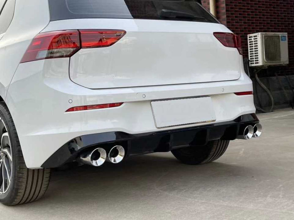 Küçük resim: Volkswagen Golf 8 R Difüzör (Piano Black) - 4 Egzoz