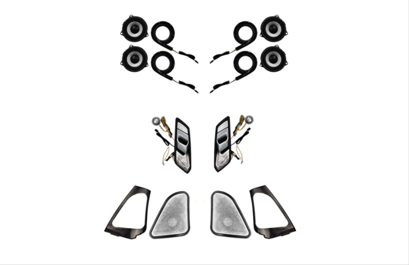 3 SERISI G20 KAPI HOPARLÖRLERI & TWEETER VE ISIKLI AMBIANS KAPAKLAR ( 11 renk)