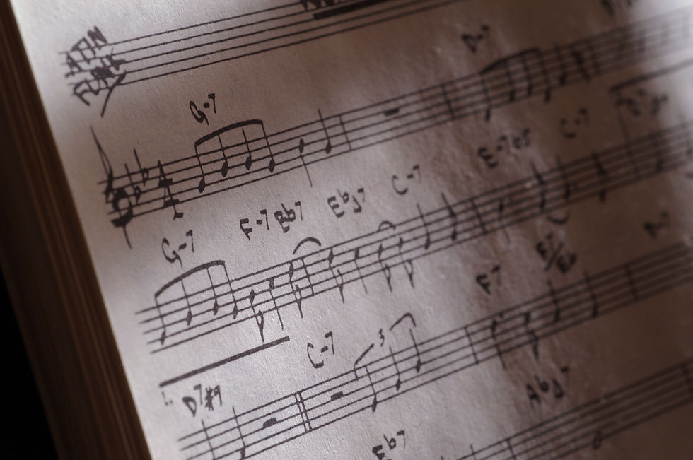 Sheet Music Closeup