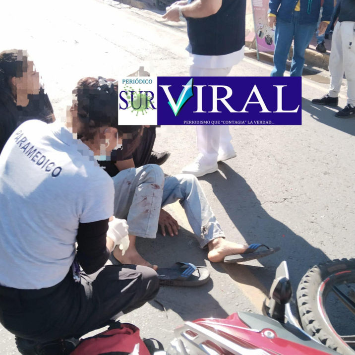 #Tejupilco: MOTO CHOCA CONTRA PIPA