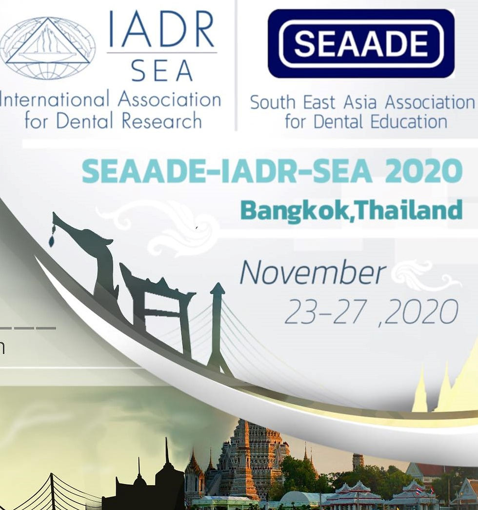 The 34th Annual Scientific Meeting of International Association of Dental Research - South East Asia Division (IADR-SEA)