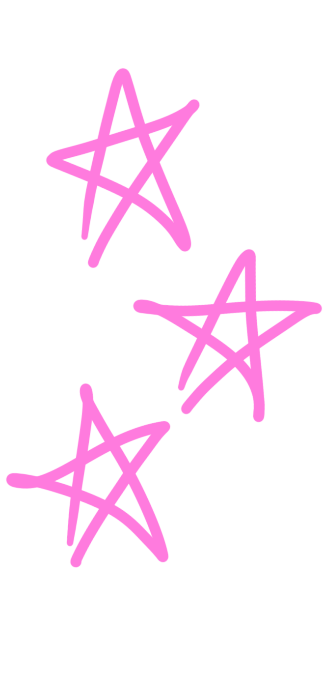 estrelas desenhadas cor de rosa